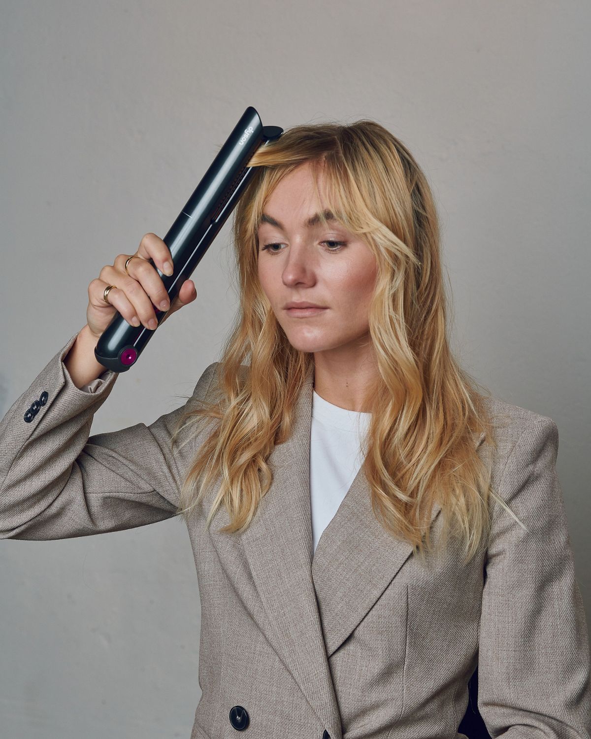 Jen Atkin and a Dyson Engineer